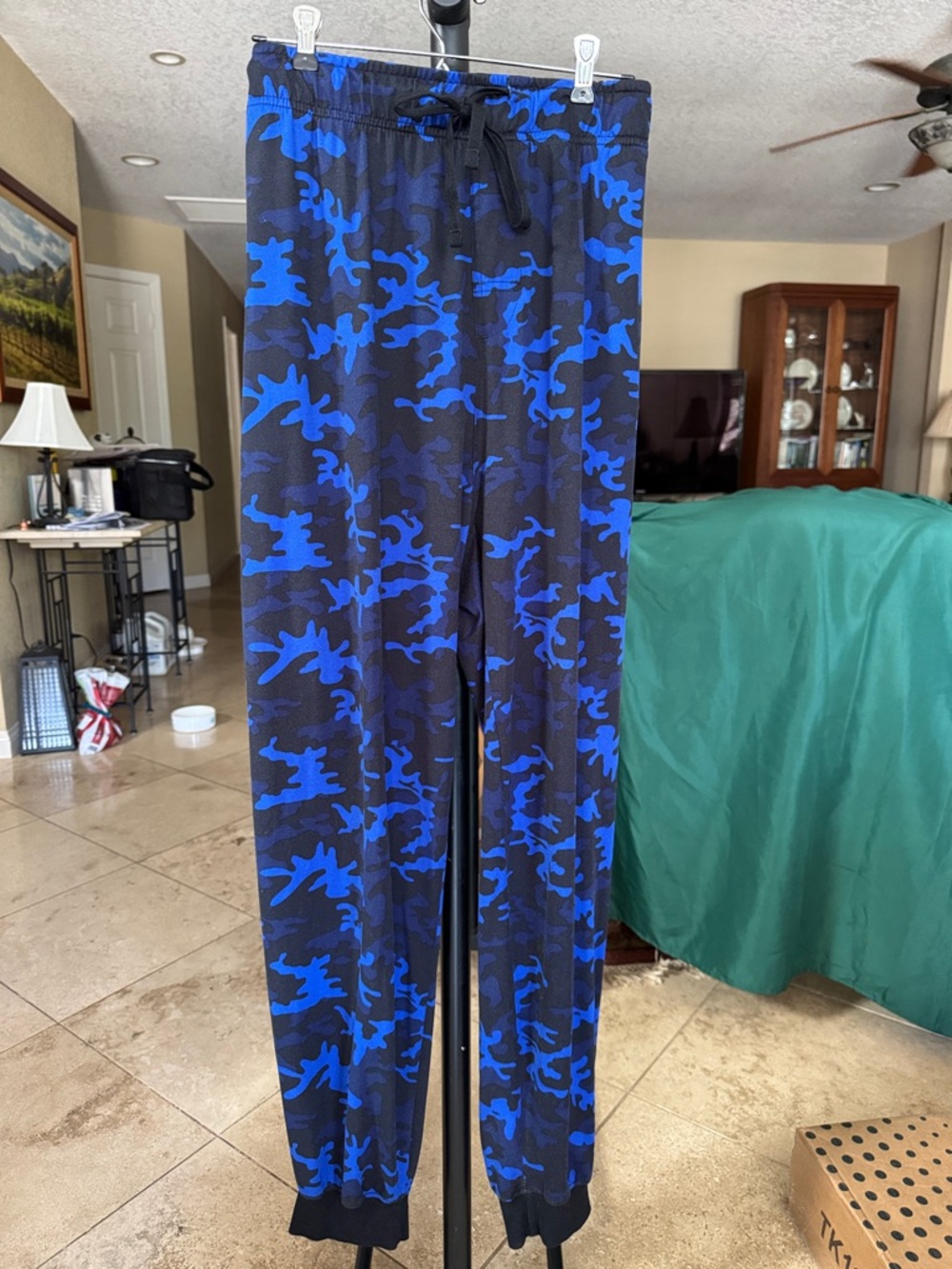 Blue Camo Jogger Pants